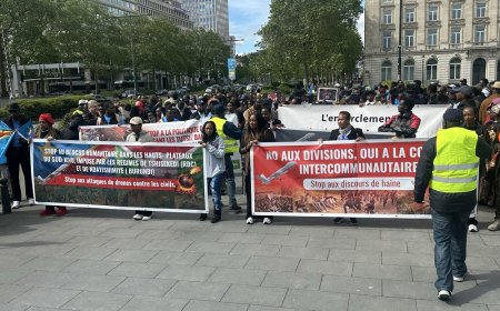 Brussels: Congolese Protest Against DR Congo and Burundi Attacks in Minembwe