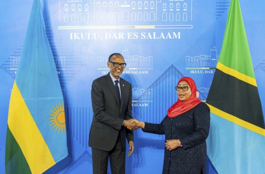 Kagame meets with Tanzania’s Suluhu