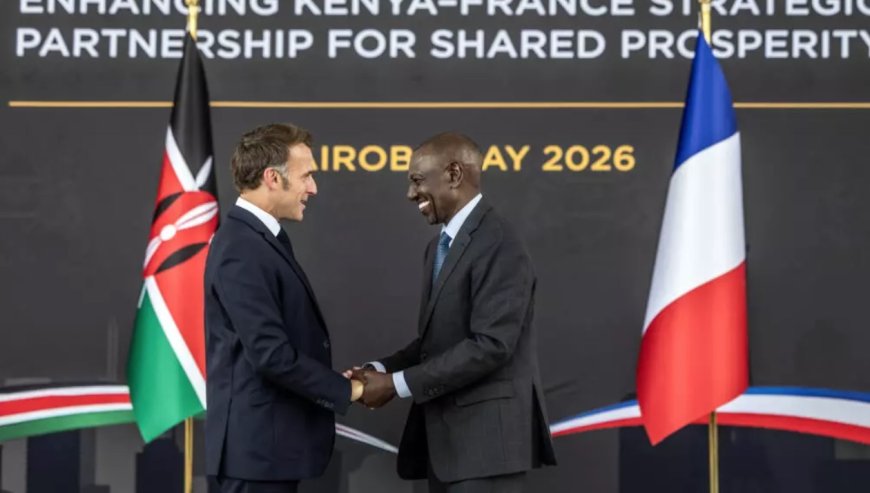Macron arrives in Kenya ahead of Africa summit