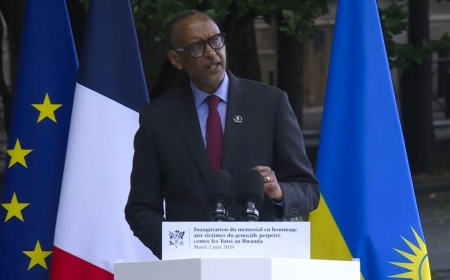 Kagame: Paris memorial 'a mark of respect for dignity of Rwandans, history'