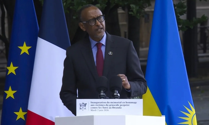 Kagame: Paris memorial 'a mark of respect for dignity of Rwandans, history'
