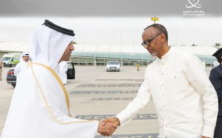 Kagame in Doha to pay last respects to Qatar’s former Emir