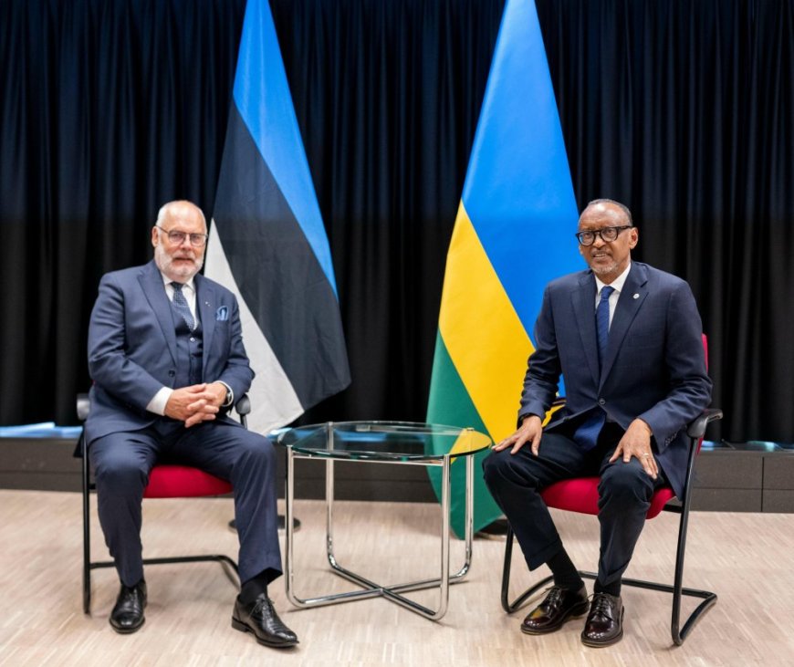 President Kagame, Estonian counterpart discuss ways to strengthen bilateral relations