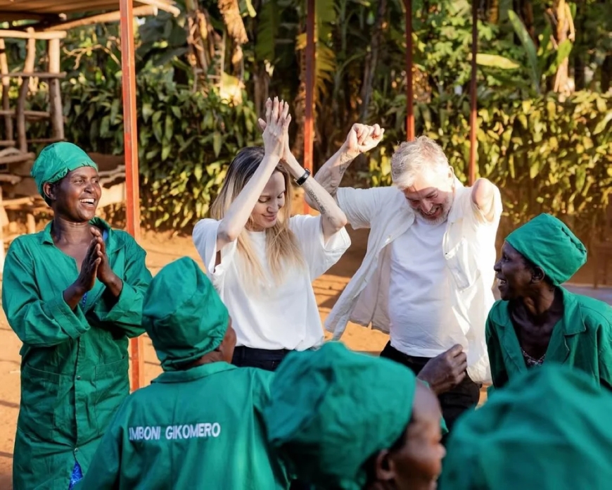 Angelina Jolie hails Rwandan women after Rwanda visit