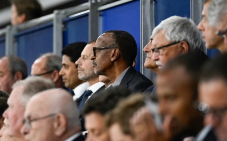 President Kagame Attends PSG-Aston Villa UEFA Super Cup Clash