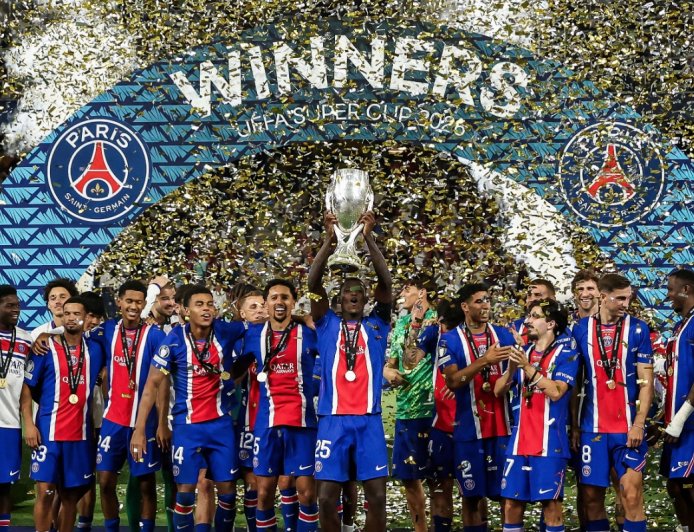 PSG lift UEFA Super Cup after 2-1 victory over Aston Villa