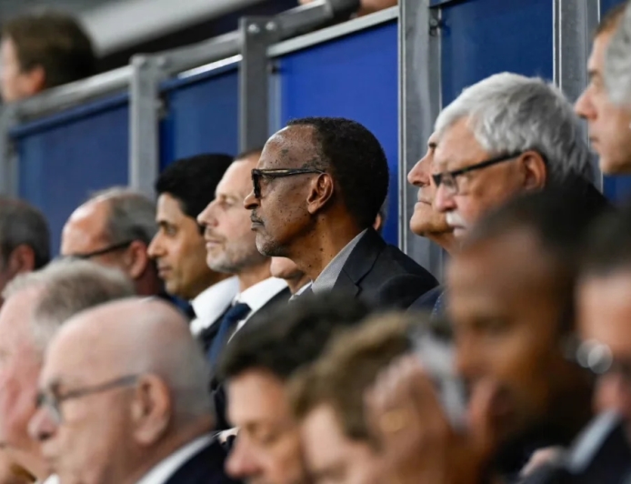President Kagame Attends PSG-Aston Villa UEFA Super Cup Clash