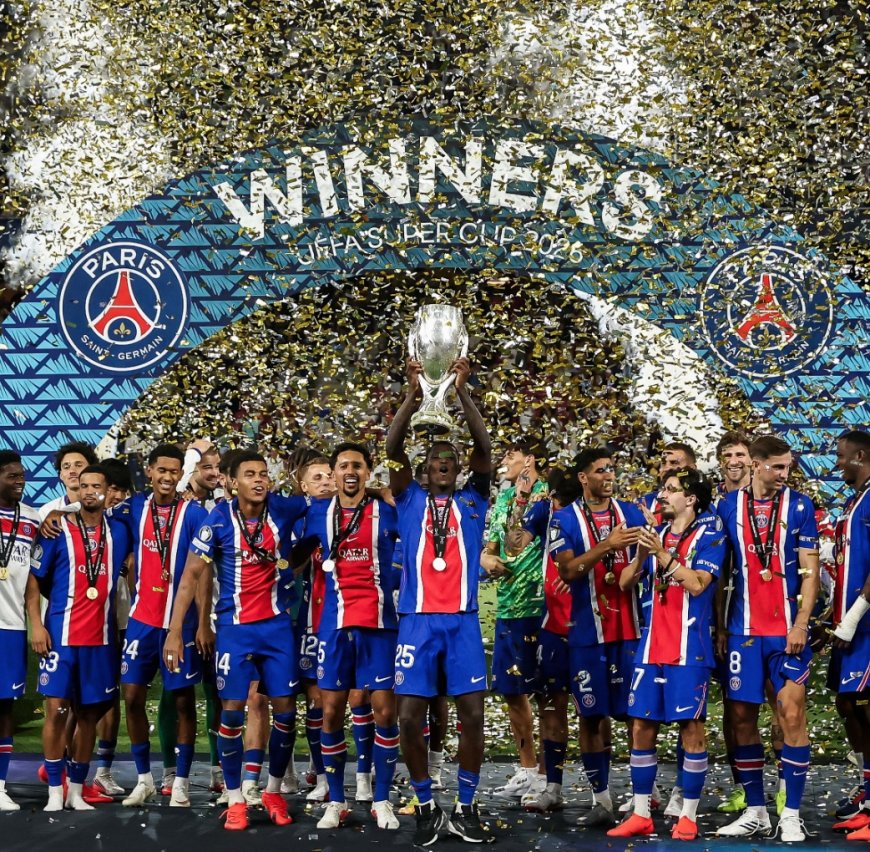 PSG lift UEFA Super Cup after 2-1 victory over Aston Villa