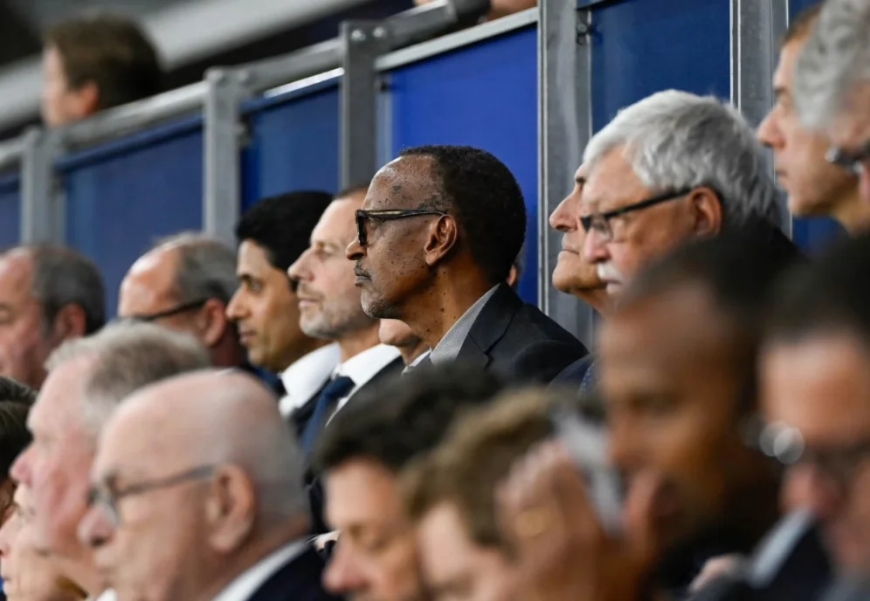President Kagame Attends PSG-Aston Villa UEFA Super Cup Clash