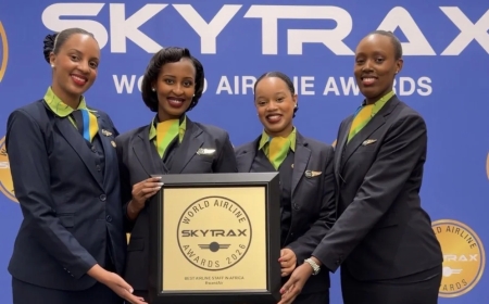 RwandAir wins best airline staff in Africa at 2026 Skytrax awards