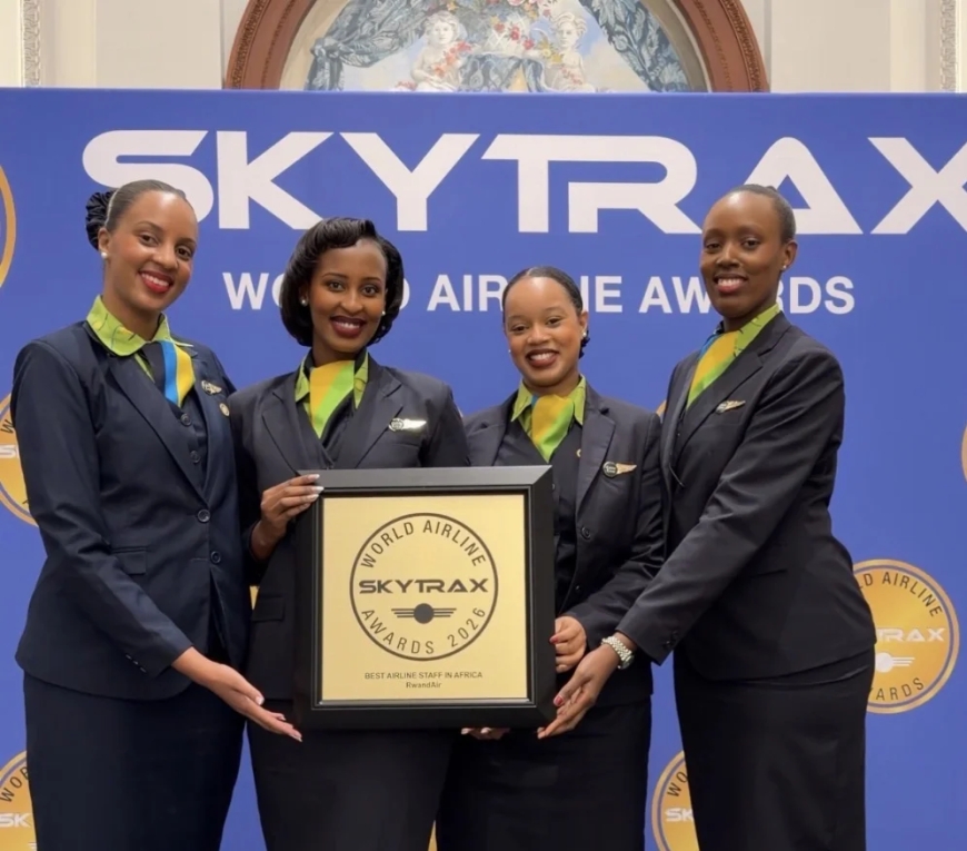 RwandAir wins best airline staff in Africa at 2026 Skytrax awards