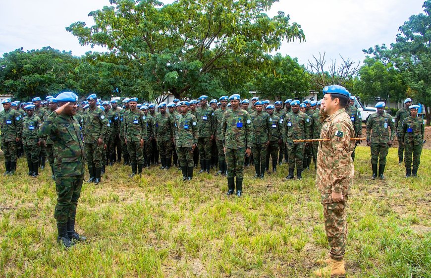 UNMISS welcomes new Rwandan peacekeeping contingent in Malakal