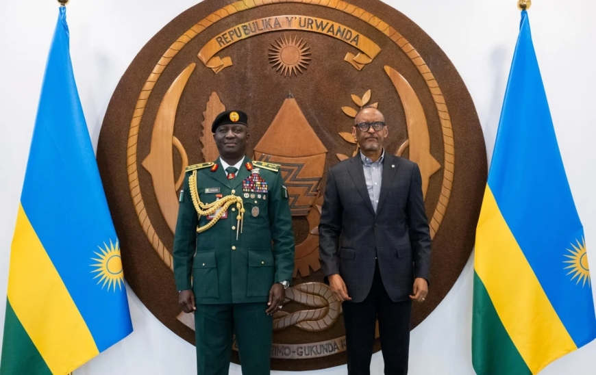 Kagame meets Nigerian army chief to discuss defence ties